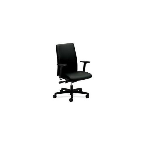 HON Ignition Executive Mid Back Chair - 5-star Base - Black - 27" Width x 29" Depth x 44.3" Height - 1 / Each