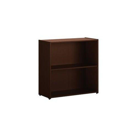 HON 101 Bookcase, 2 Shelves - 29.8" x 13" x 29.5" - 2 Shelve(s) - Square Edge - Material: Particleboard - Finish: Mocha, Thermofused Laminate (TFL)