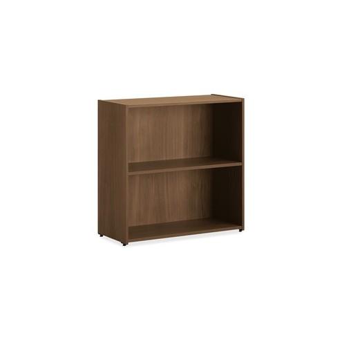 HON 101 Bookcase, 2 Shelves - 29.8" x 13" x 29.5" , 1" Edge - 2 Shelve(s) - Square Edge - Material: Particleboard - Finish: Thermofused Laminate (TFL), Brown