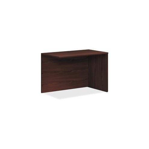 HON Foundation Return Shell 42"W - 42.3" x 24" x 29"Return Shell, 1" End Panel, 1" Top - Finish: Mahogany, Thermofused Laminate (TFL), Black Grommet