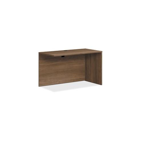 HON Foundation Return Shell 48"W - 48.3" x 24" x 29"Return Shell, 1" End Panel, 1" Top - Finish: Pinnacle, Thermofused Laminate (TFL), Black Grommet