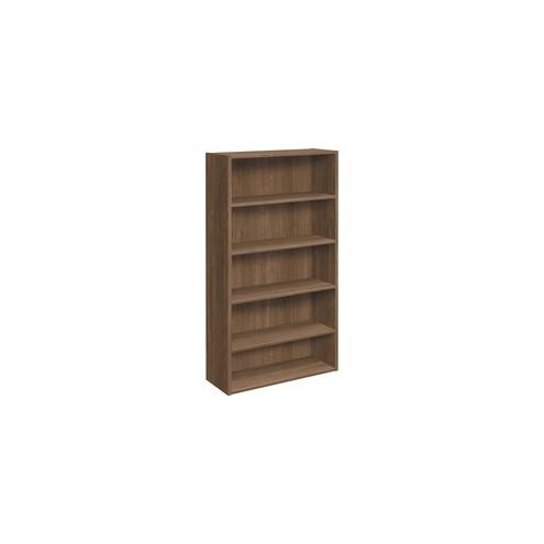HON Foundation 5-Shelf Bookcase - 32" x 13.8" x 65.4" - 5 Shelve(s) - Finish: Laminate, Pinnacle