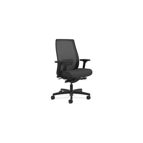 HON Endorse Mesh Mid-Back Task Chair - Black Fabric Seat - Black Back - 5-star Base - 28.8" Width x 28.8" Depth x 45.5" Height - 1 Each