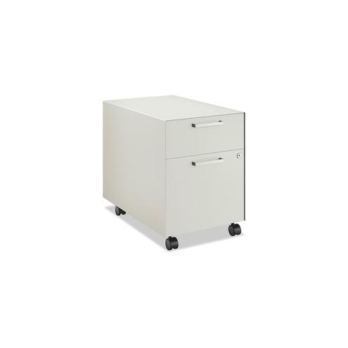 HON Fuse 23"D Mobile Pedestal - 15" x 23.3" x 18" - File Drawer(s), Box Drawer(s) - Finish: Loft