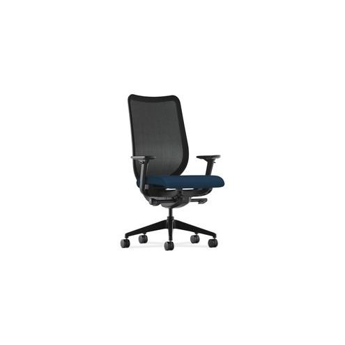 HON Nucleus Knit Mesh Back Task Chair - Navy Polyester Seat - Steel Frame - 5-star Base - 20" Seat Width x 20" Seat Depth - 28.8" Width x 25.8" Depth x 45.3" Height - 1 Each