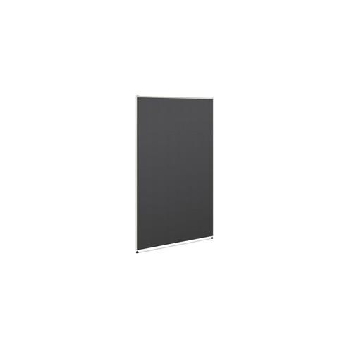 HON Verse Office Partition - 36" Width x 1.5" Depth x 60" Height - Metal - Graphite