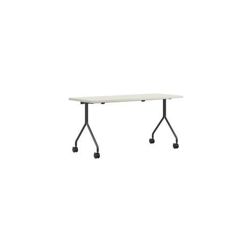 HON Between Silver Mesh Laminate Nesting Table - Silver Mesh Rectangle Top - 30" Table Top Length x 60" Table Top Width x 1.13" Table Top Thickness - 29" Height - Silver