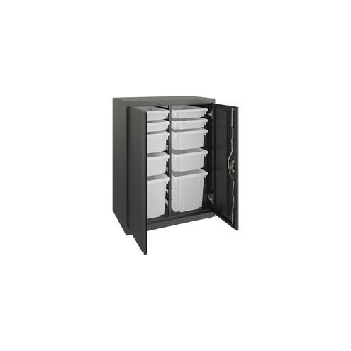 HON Flagship 39" Modular Storage Cabinet - 30" x 18" x 39.1" - Material: Metal - Finish: Charcoal