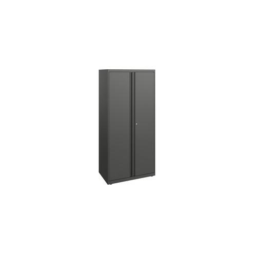HON Flagship 64" Modular Storage Cabinet - 30" x 18" x 64.3" - Material: Metal - Finish: Charcoal