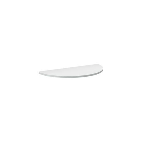 HON Build Configurations Half-round Table - 60" x 30" x 35" , 1.1" Work Surface - Material: Particleboard Work Surface, Thermofused Laminate (TFL) Cover - Finish: White