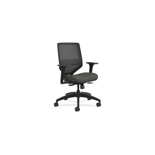 HON Solve Task Chair, Knit Mesh Back - Black Seat - 29.8" Width x 29" Depth x 42" Height - 1 Each