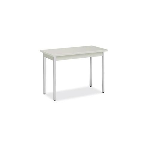 HON Utility Table, 40"W x 20"D - Natural Rectangle Top - Chrome Four Leg Base - 4 Legs - 40" Table Top Width x 20" Table Top Depth x 1.13" Table Top Thickness - 29" Height - Assembly Required