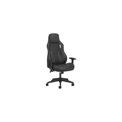 HON Ryder Sport Executive Chair - Black - Leatherette, Carbon Fiber - 22.60" Seat Width x 18.90" Seat Depth - 28.7" Width x 27.9" Depth x 48.4" Height - 1 Each