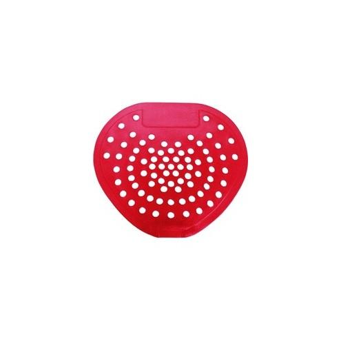 Gards Vinyl Urinal Screen - Cherry - Lasts upto 30 Day - Flexible - 12 / Box - Red