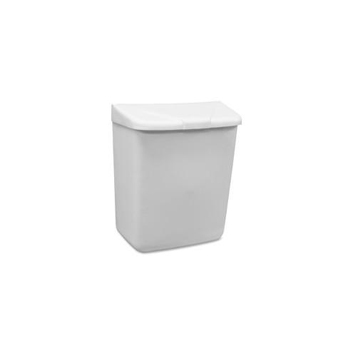 Hospeco Feminine Hygiene Waste Receptacle - ABS Plastic - White