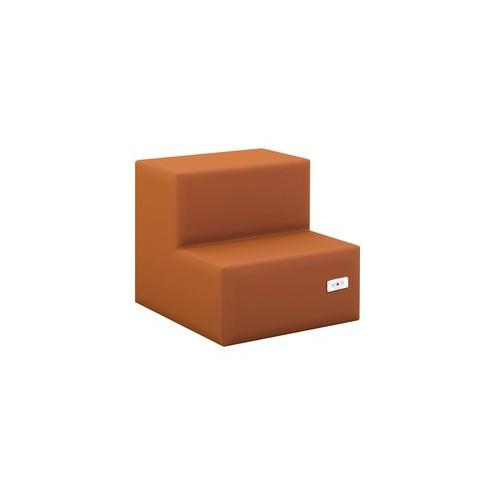HPFI Flex Seat with Power - 37" x 40" x 34.8"Chair, 20.8" x 34.8" x 2" Chair Seat - Material: Engineered Hardwood Frame - Finish: Orange