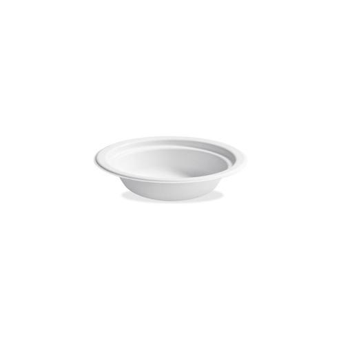 Huhtamaki 12oz White Disposable Bowls - 125 - 10.1 fl oz Bowl - Paper - Disposable - Microwave Safe - White - 1000 Piece(s) / Carton