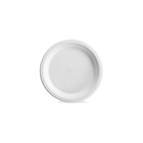 Chinet Classic White Molded Plates - 8.75" Diameter Dinner Plate - Paper - Disposable - Microwave Safe - 125 Piece(s) / Pack