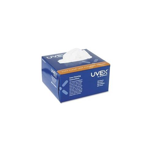 Uvex Clear Lens Cleaning Tissues - For Lens - Silicone-free, Alcohol-free - 500 / Pack