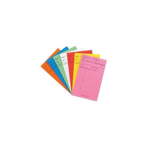 Hygloss Color Library Cards - 3" x 5" Sheet Size - Assorted - Assorted Sheet(s) - Card Stock - 50 / Pack