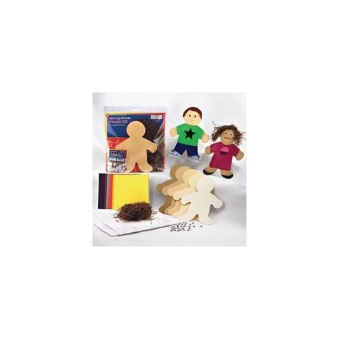 Hygloss People Kit - Classroom, Home, Craft Project - Recommended For 3 Year - 10" x 8" - 1 Set - Assorted - Card Stock