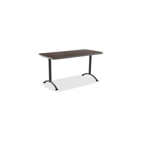 Iceberg Utility Table - Rectangle Top - 60" Table Top Length x 30" Table Top Width - Assembly Required - Walnut