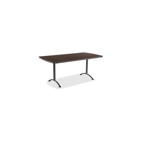 Iceberg Utility Table - Rectangle Top - 72" Table Top Length x 36" Table Top Width - Assembly Required - Walnut