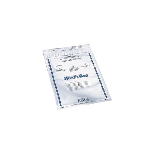 ICONEX 9x12 Disposable Deposit Bags - 9" Width x 12" Length - White - Plastic - 100/Pack - Money