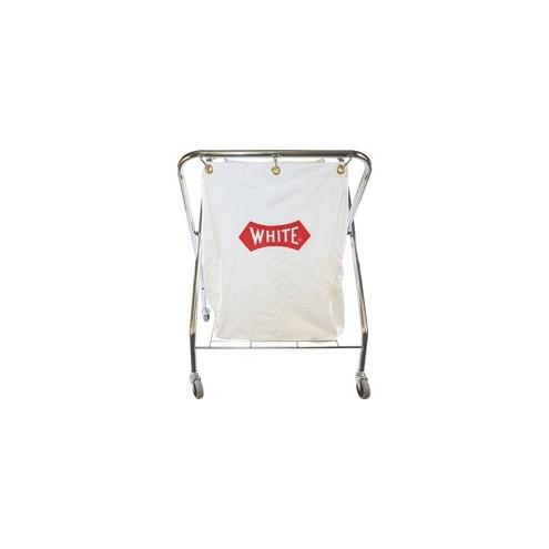 Impact Products Collector Cart with 6-Bushel Bag - Chrome Steel Frame - White
