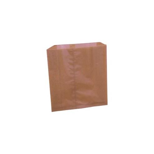 Impact Products Sanitary Disposal Wax Liners - 9.25" Width x 9.88" Length x 3.25" Depth - Brown Kraft - 250/Carton - Sanitary