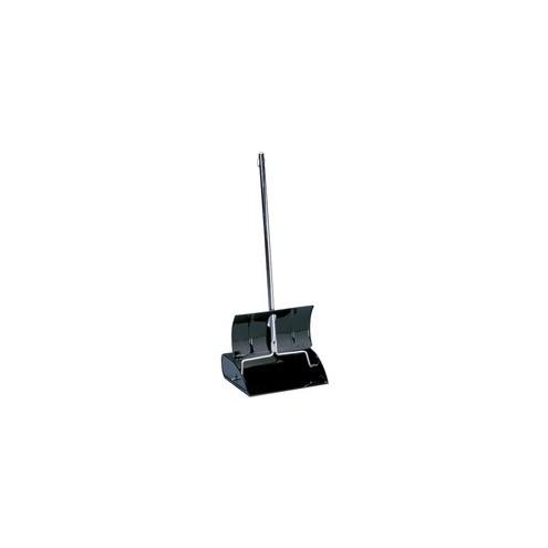 Impact Products Metal Lobby Dust Pan - Metal Pan, Steel - Black