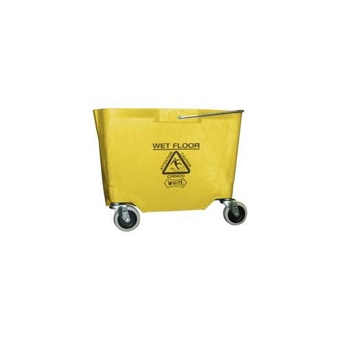 Impact Products 35 QT Replacement Mop Bucket - No Wringer - 35 quart - Corrosion Resistant, Durable - Polyethylene - Yellow - 1 Each