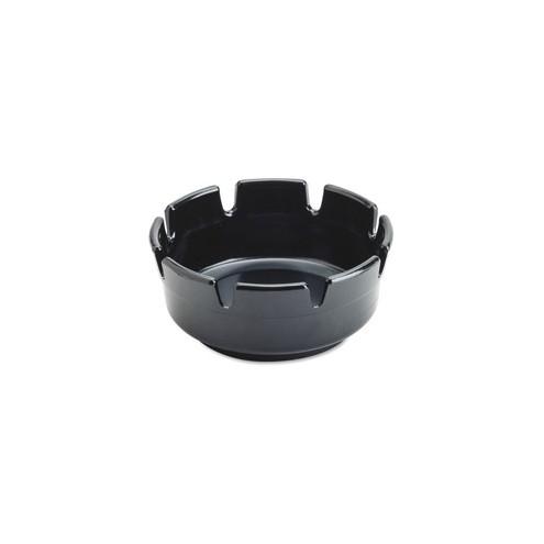 Impact Products Econo Ash Tray - Round - Durable - Plastic - Black