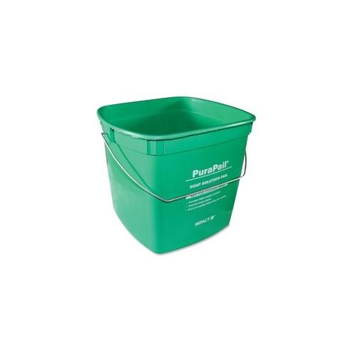 PuraPail 6-Qt Utility Cleaning Bucket - 6 quart - Comfortable - Green - 12 / Carton