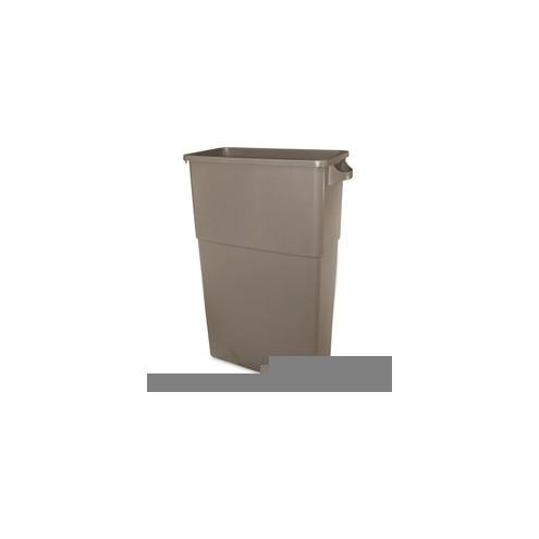 Thin Bin 23-gal Beige Container - 23 gal Capacity - 30" Height x 23" Width - Polyethylene - Beige