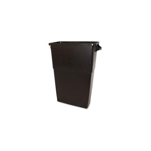 Thin Bin 23-gal Brown Container - 23 gal Capacity - Handle, Durable - Polyethylene - Brown