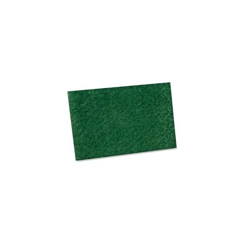 Impact Products General Purpose Scouring Pad - 6" Width x 9" Length - 10/Bag - Green