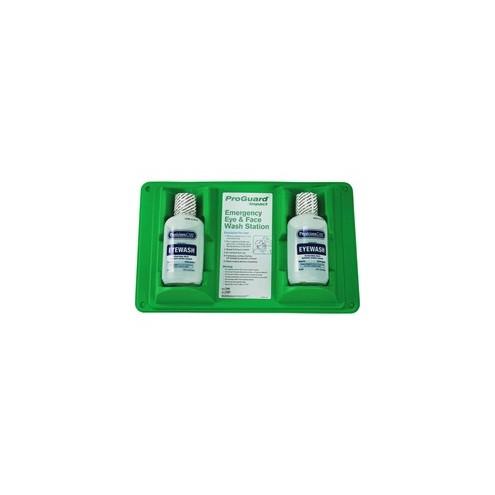 Impact Products Double Eyewash Station - 16 oz - 13" x 4" - White, Green