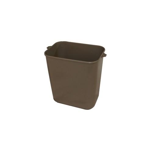 Impact Products 14-quart Plastic Wastebasket - 3.50 gal Capacity - Dent Resistant, Rust Resistant, Leak Resistant, Long Lasting - 32.5" Height x 14.4" Width - Polyethylene, Plastic - Beige