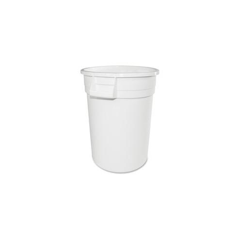 Gator 10-gallon Container - Lockable - 10 gal Capacity - Impact Resistant, Crush Resistant, Spill Resistant, Handle - 17" Height x 15.9" Width x 15.9" Depth - Polyethylene Resin, Plastic - White