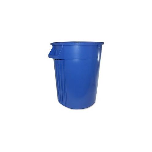 Gator 44-gallon Container - Lockable - 44 gal Capacity - Impact Resistant, Crush Resistant, Spill Resistant, Handle - Polyethylene Resin, Plastic - Blue