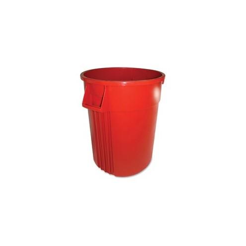 Gator 44-gallon Container - Lockable - 44 gal Capacity - Impact Resistant, Crush Resistant, Spill Resistant, Handle - Polyethylene Resin, Plastic - Red