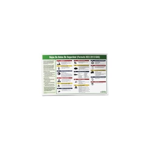 Impact Products Safety Data Sheet Spanish Poster - 32" Width x 20" Height - Multicolor