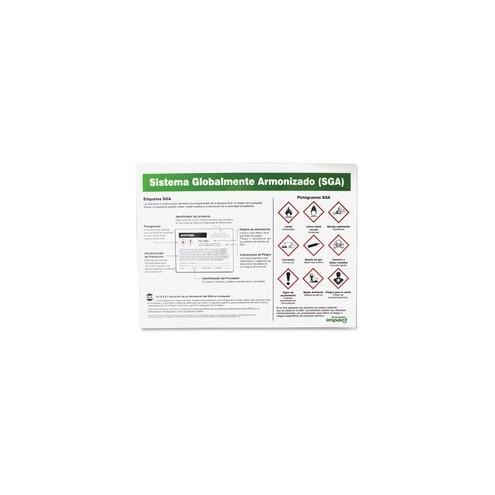 Impact Products GHS Label Guideline Spanish Poster - 24" Width x 0.8" Height - Multicolor