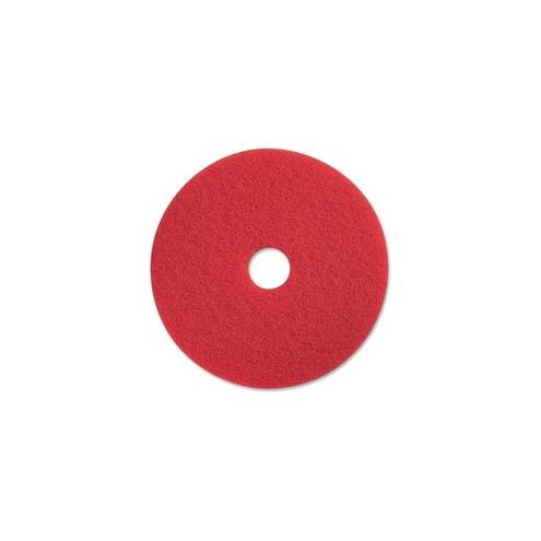 Impact Products Conventional Floor Spray Buff Pad - 18" Diameter - 5/Carton x 18" Diameter x 1" Thickness - Fiber - Red