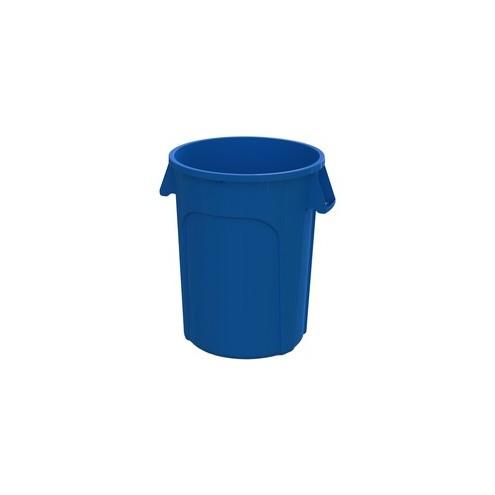 Value-Plus 20 Gallon Plastic Container Blue - Sturdy Handle - Plastic - Blue