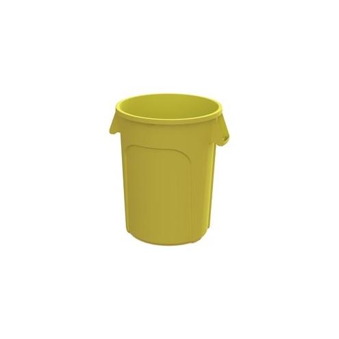 Value-Plus 32 Gallon Yellow Container - Sturdy Handle - Plastic - Yellow