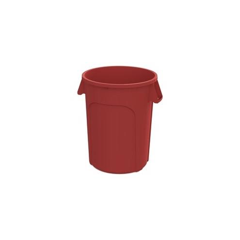 Value-Plus 44 Gallon Red Container - Sturdy Handle - Red