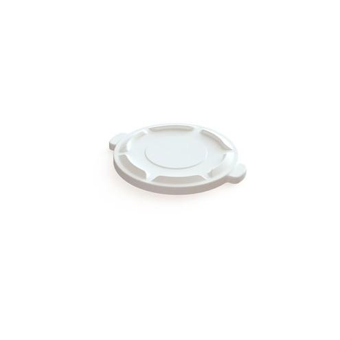 Value-Plus Lid for 20 Gallon Trash Can White - White