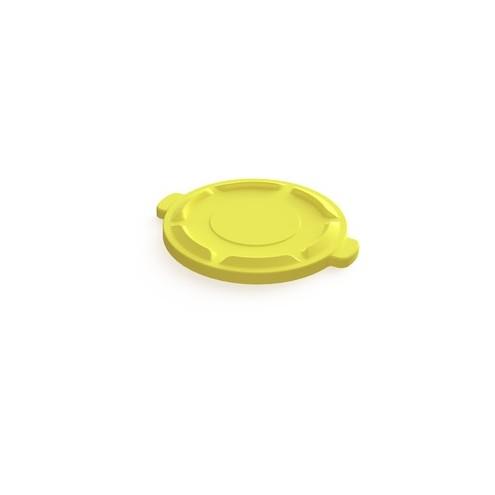 Value-Plus Lid for 20 Gallon Yellow Trash Can - Yellow